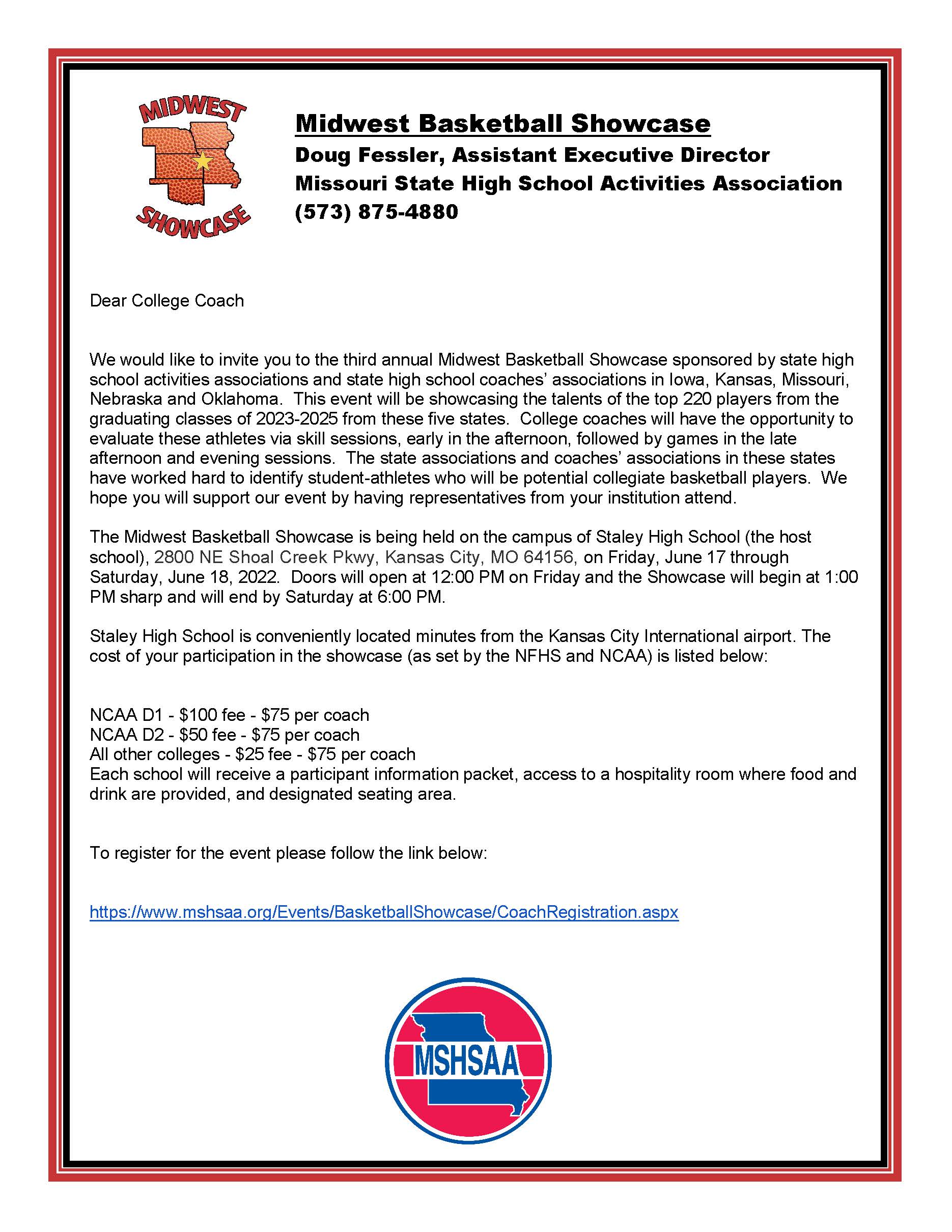MOBCA-Showcase Coaches invitation flyer